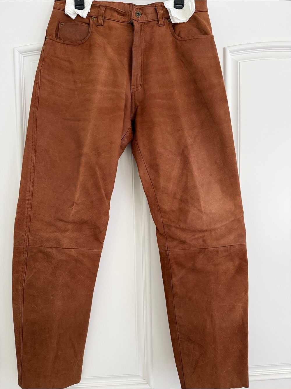 Men's Brown Leather Pants